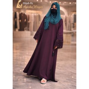 Stylish Abaya by Ayesha Waqas – Elegant Modest Wear for Modern Women